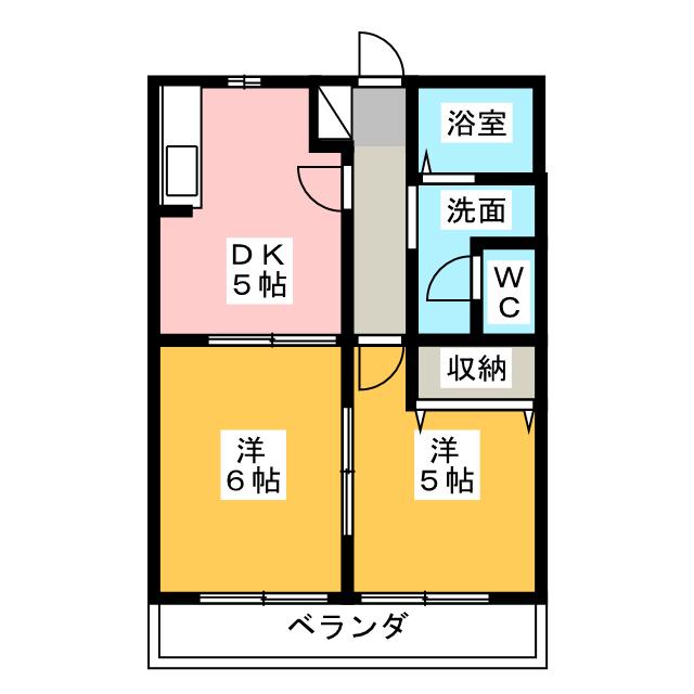 グリーンヒルズの間取り写真