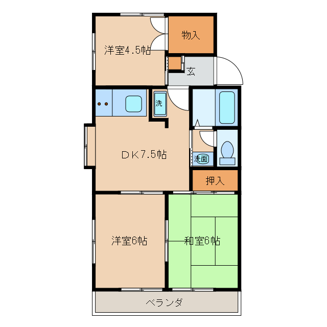 オリンピア東台の間取り