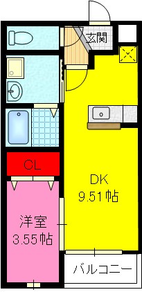 エレガンテ　ロックヴァリーの間取り