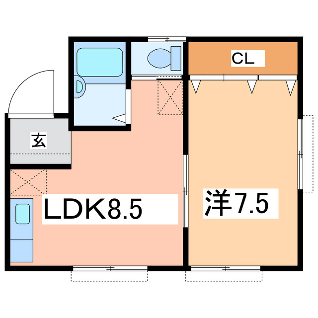 さきコーポの間取り