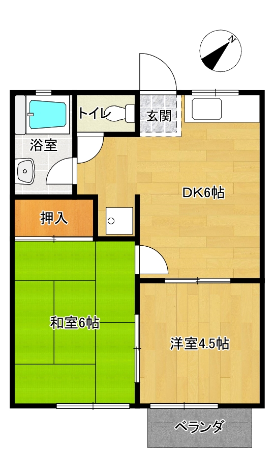 コーポ宮原の間取り