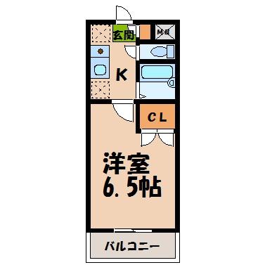 松江市中原町のマンションの間取り