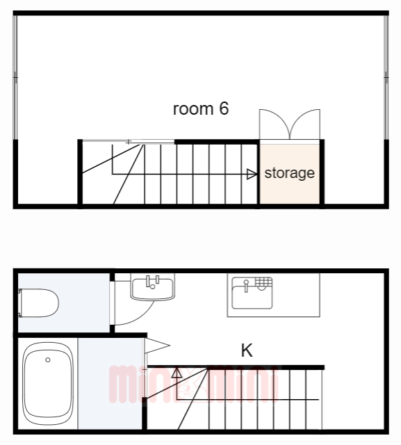 鹿ノ下通戸建ての間取り