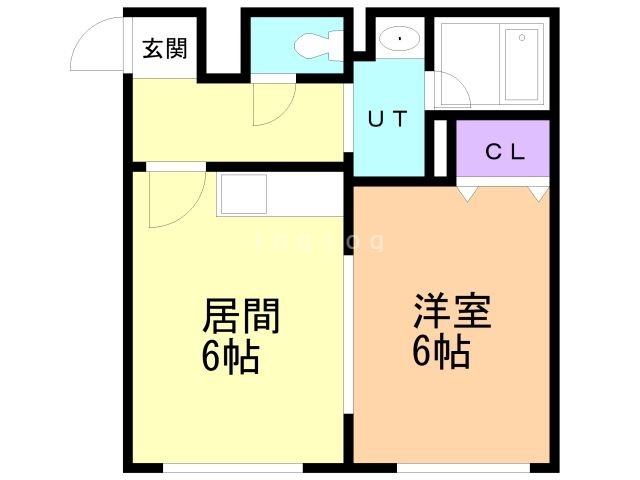 【札幌市東区北三十条東のマンションの間取り】