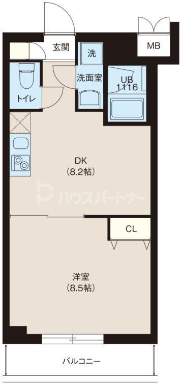 板橋区坂下のマンションの間取り