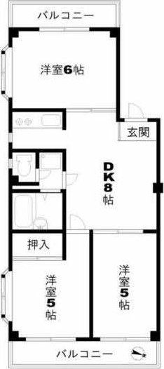 セブンツー多摩コーポの間取り