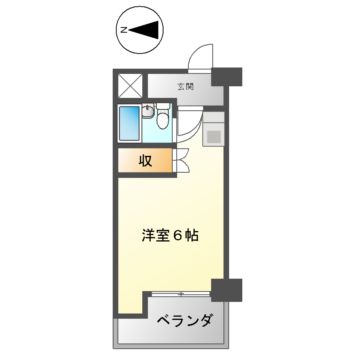 名古屋市中区東桜のマンションの間取り