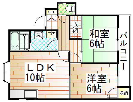 第二ハイツマエナカの間取り