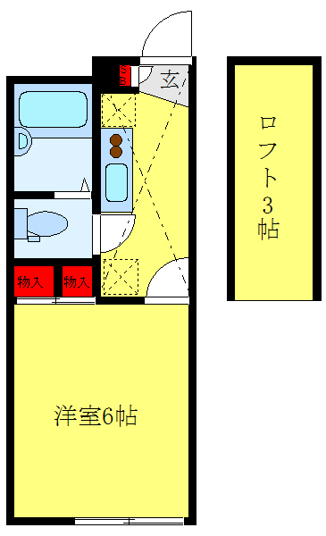 レオパレスルミエールの間取り