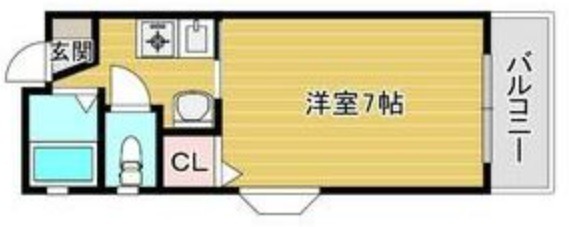 堺市堺区大町東のマンションの間取り