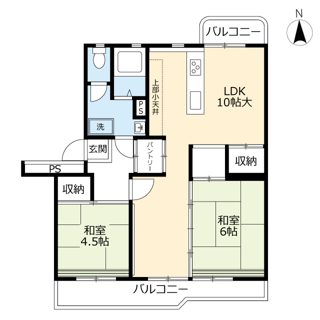 ＵＲ四箇田の間取り