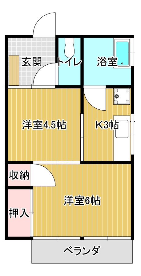 リバティ清水の間取り