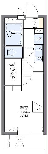 レオパレスＰａｒｋＴｏｗｎ和泉の間取り