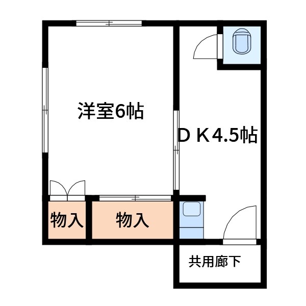 葛飾区東新小岩のアパートの間取り