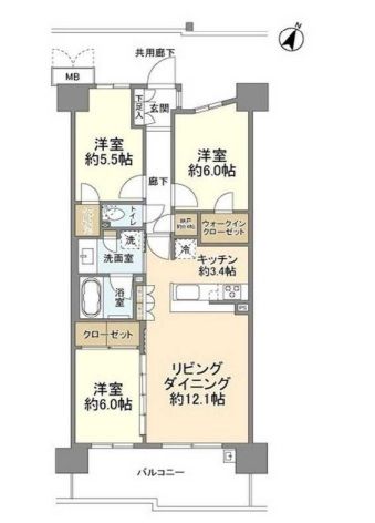 プレミスト高尾サクラシティの間取り