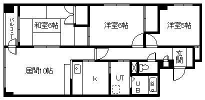 ベルエアーパレス滝川の間取り