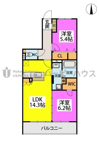 （仮称）プレアev塔原東３丁目の間取り