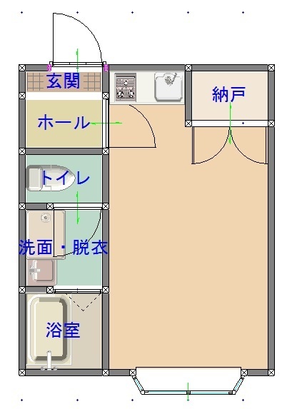 リバーサイドハイツ名切の間取り