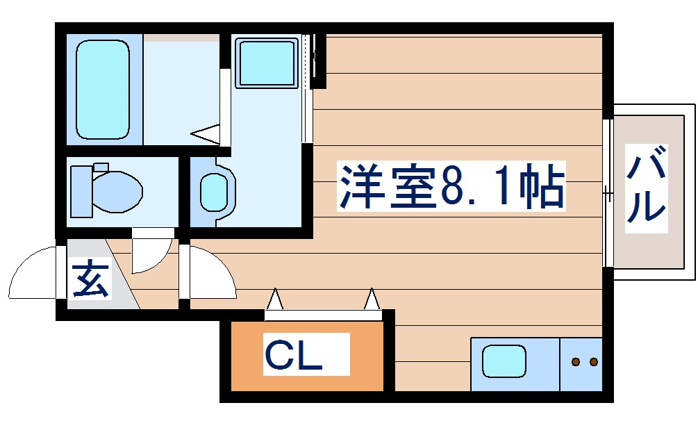 クオーレ八軒小路EASTの間取り