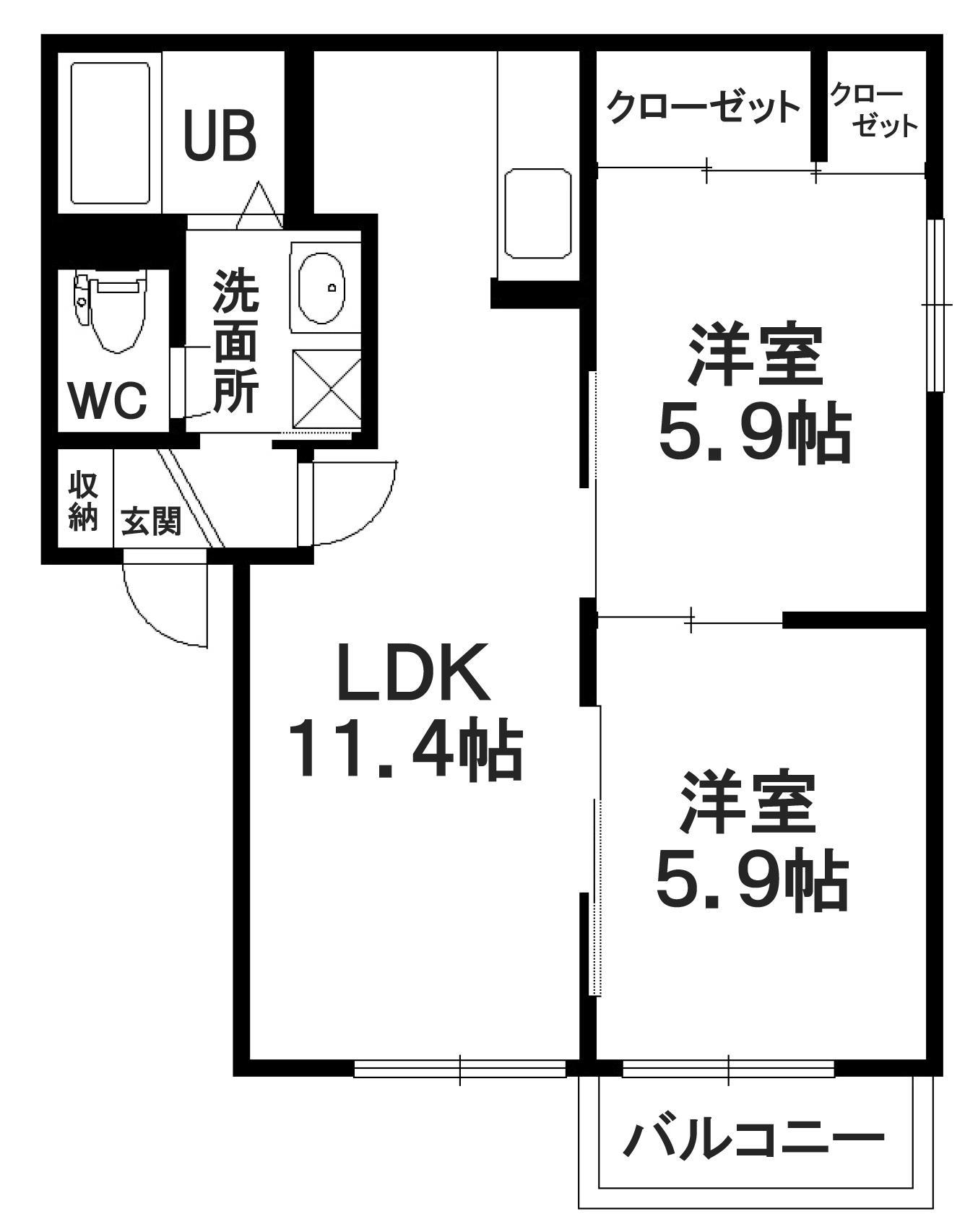 プリマベーラＡの間取り