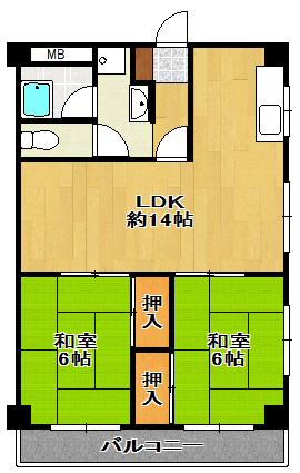 本町ハイツの間取り