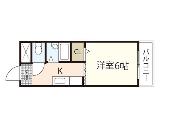 広島市西区天満町のマンションの間取り