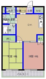 メセナ緑岡の間取り