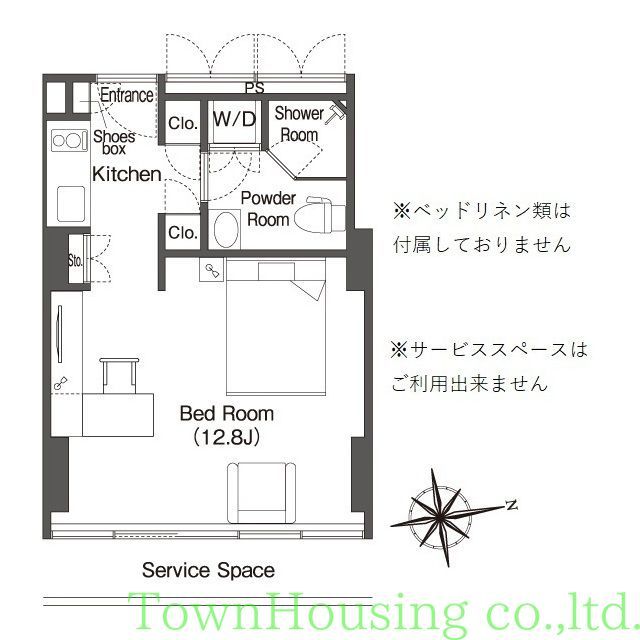 港区港南のマンションの間取り