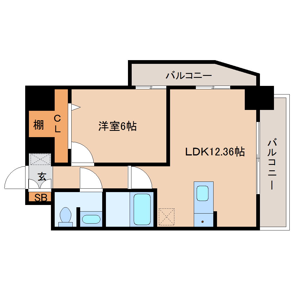 Nasic仙台東口の間取り