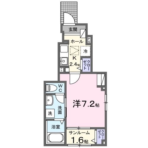 金沢市大額のアパートの間取り