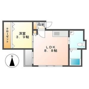 札幌市中央区南六条東のマンションの間取り