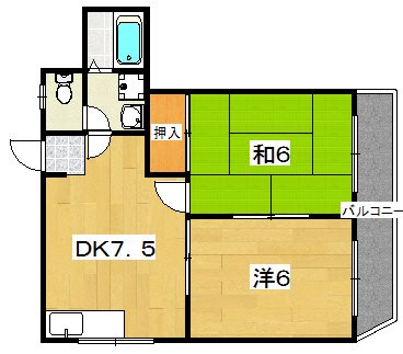 ハイネス楠葉IIの間取り