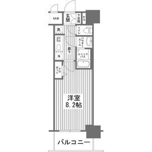 名古屋市中区富士見町のマンションの間取り