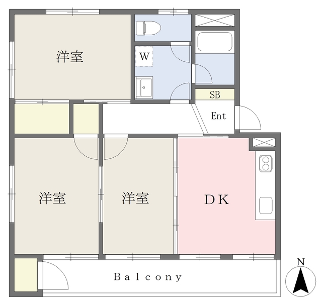 コーポＹＵＴＡＫＡの間取り