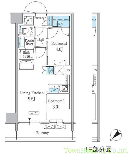 品川区南大井のマンションの間取り