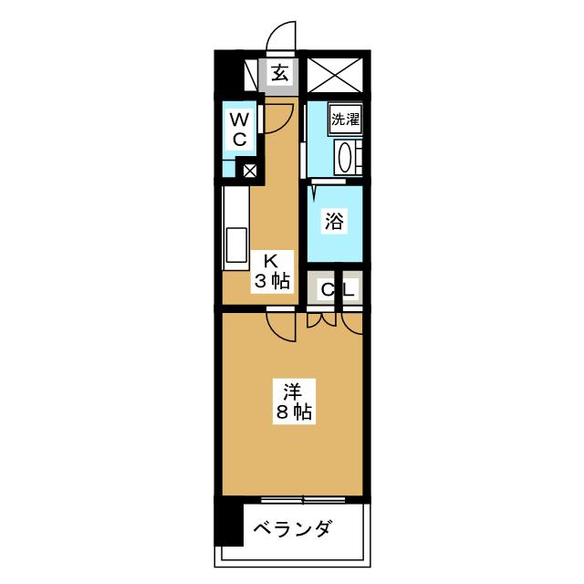 ディークレスト太子堂駅前Ｅａｓｔの間取り