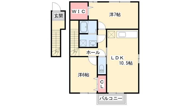 リバーサイド市川　A棟の間取り