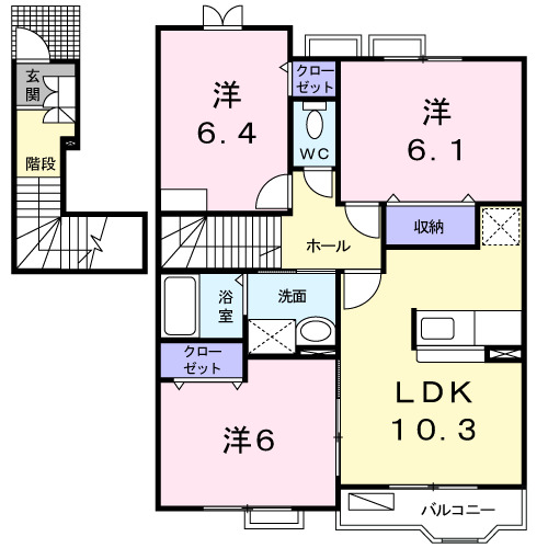 プラシードシオンの間取り