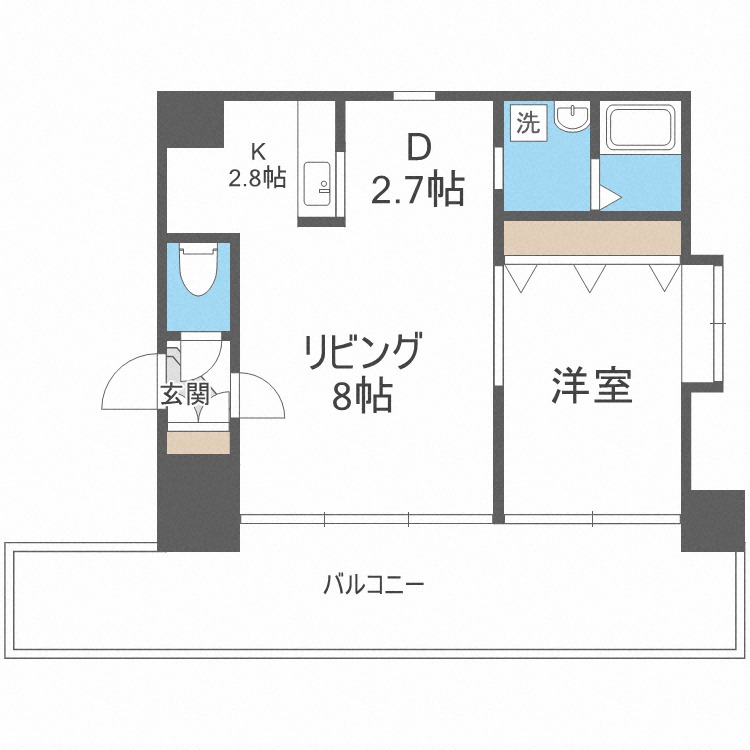 ヒルズパークサイド１１６の間取り