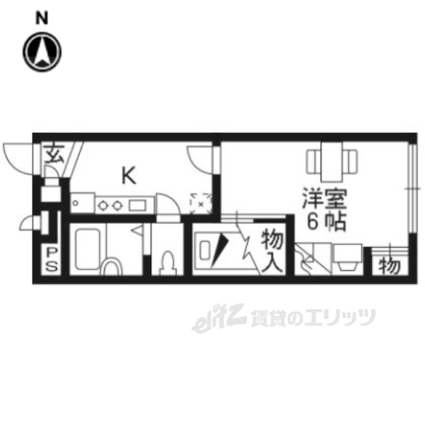 レオパレスアルモニ３番館の間取り