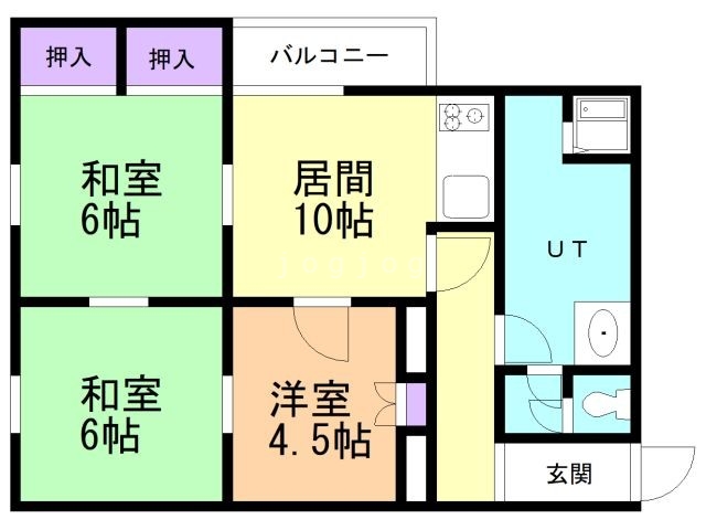 平岸リバーサイドハイムの間取り