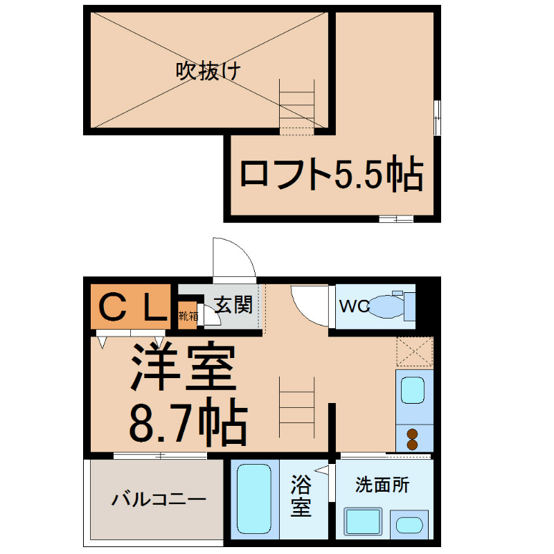 ベーネ日比野の間取り