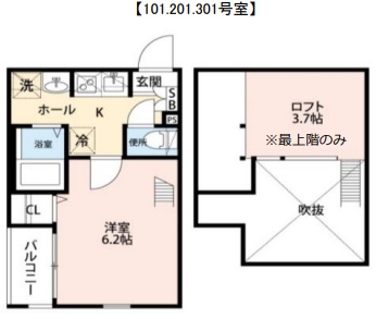 グランクオールお花茶屋クレストの間取り