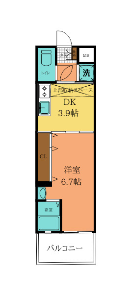 No.47 PROJECT2100小倉駅の間取り