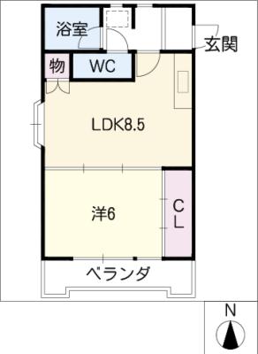 サンハイツ五才美の間取り