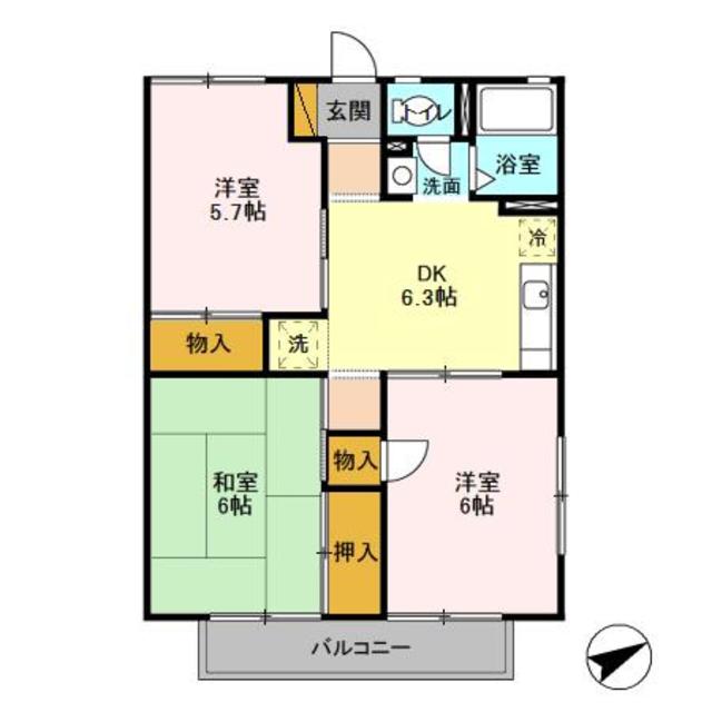 パールハイツ木立４７の間取り