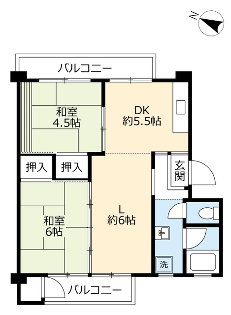 ＵＲ日の里の間取り