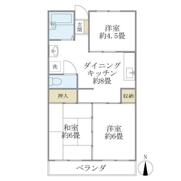 杉並区浜田山のマンションの間取り