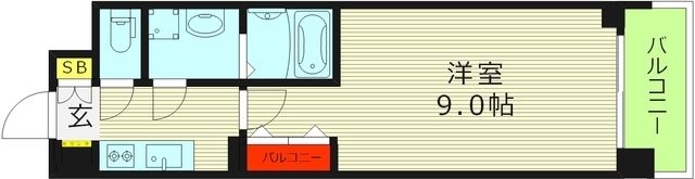 大阪市城東区鴫野西のマンションの間取り