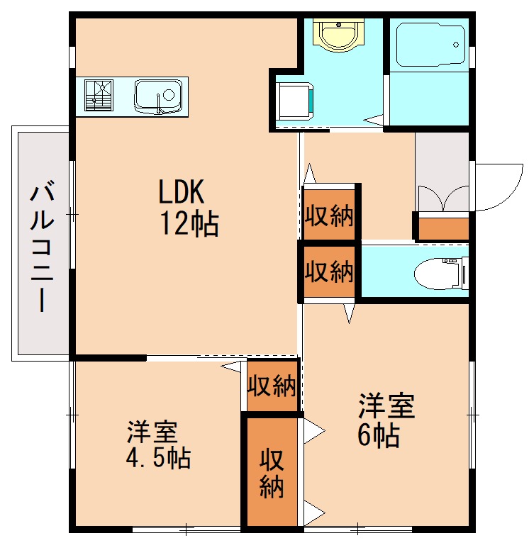 ライフステージ山野の間取り